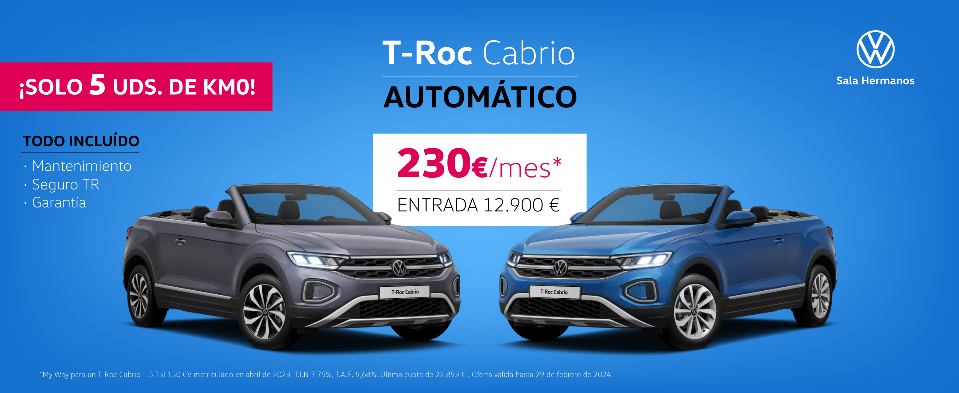 Oferta T-Roc Cabrio